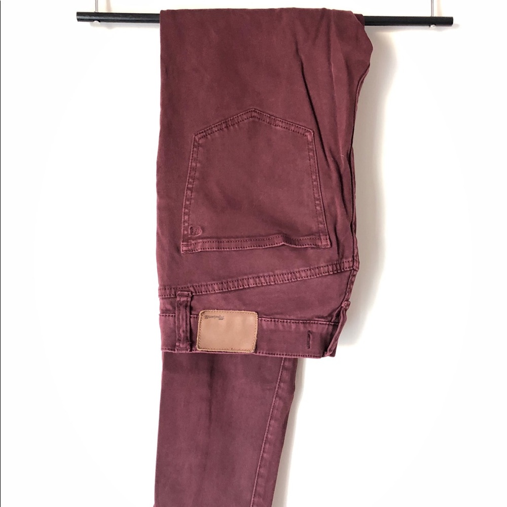 Madewell, Maroon Skinny Jeans